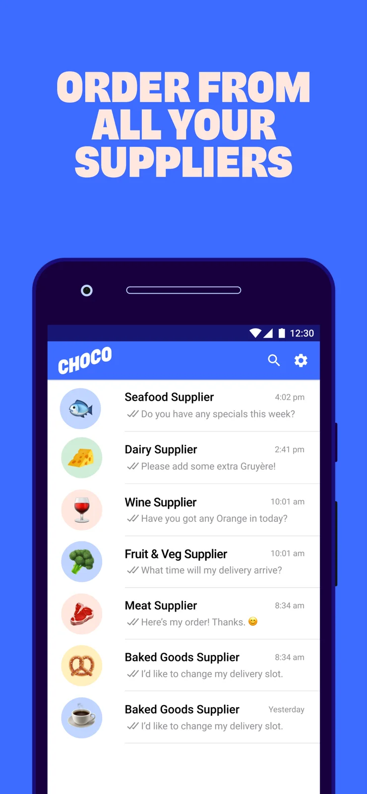 Choco original app screen 4