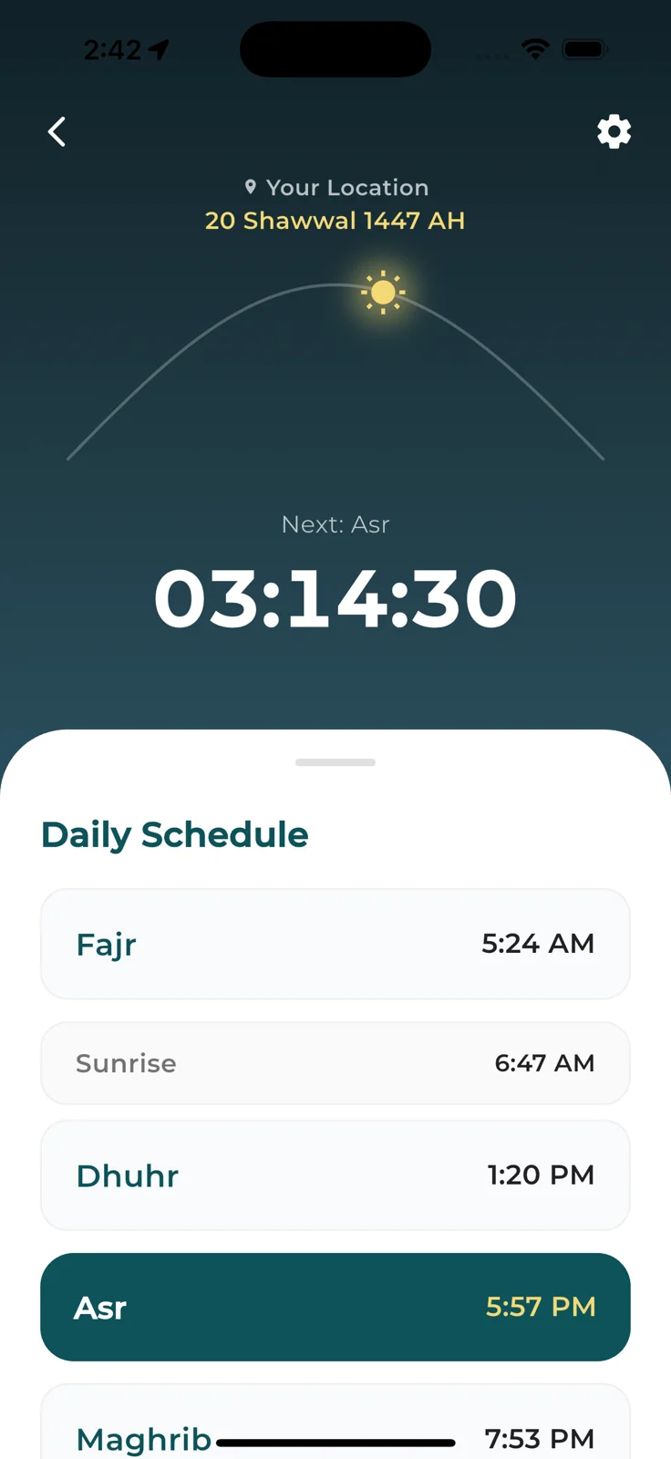 DeenFlow original app screen 6