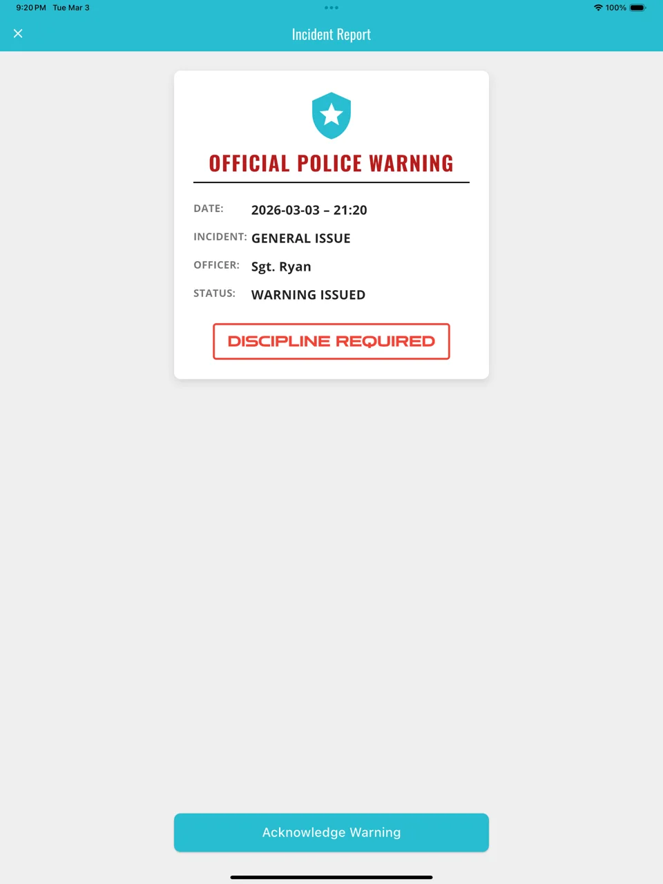 Fake Police Calls original app screen 4
